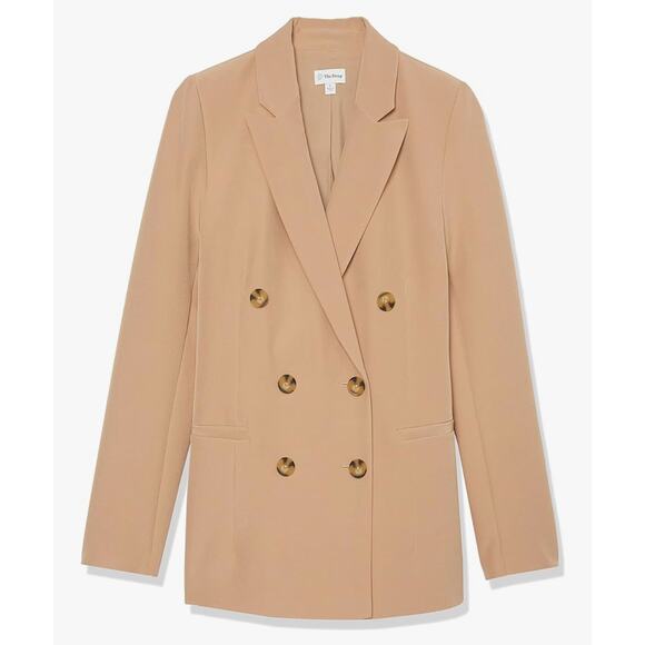 The Drop Women’s Kurt Double-Breasted Blazer | Tan | Size Large NWT - Picture 5 of 11